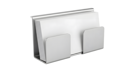 Modern Metal Ticket Holder with Folded Paper Tickets Display