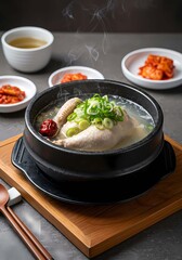 chicken soup, Korean food, Samgyetang, 