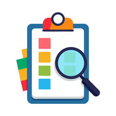 clipboard with colorful sticky