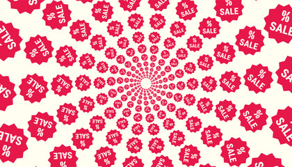 Abstract vector with red 