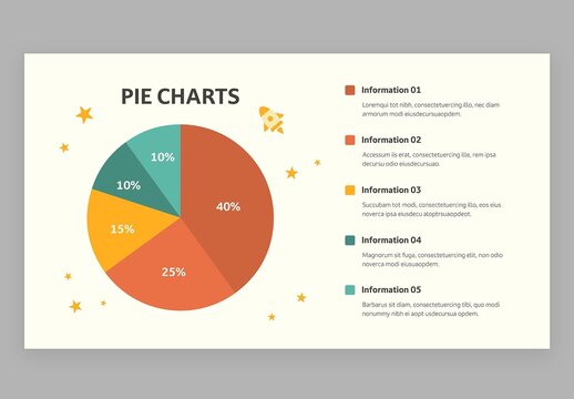 Pie Chart Infographic with Cute Education Style for School Teachers