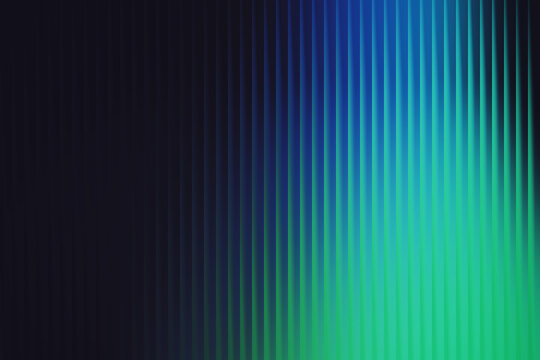 Abstract gradient of vertical lines in cool blue and green tones