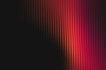 Abstract geometric pattern of deep reds and orange stripes on a dark canvas
