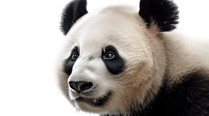 Close-up panda portrait