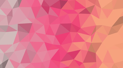 Obraz premium Geometric Rose Quartz Delight A Captivating Mosaic of Soft Pink Tones and Abstract Shapes in a Modern Polygonal Design