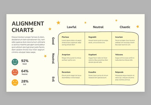 Alignment Chart Infographic with Cute Education Style for School Teachers