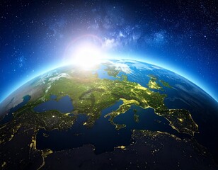 Obraz premium Our Earth from Space.