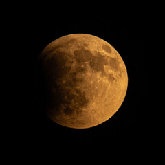 The blood moon and eclipse in 07 September 2025