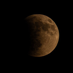 The blood moon and eclipse in 07 September 2025