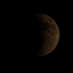The blood moon and eclipse in 07 September 2025