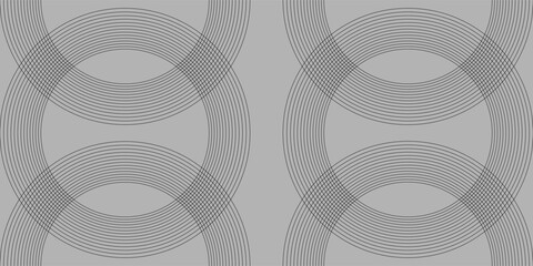 White geometric abstract background overlap layer on bright space with lines effect decoration. Modern graphic design element circles style concept for banner.