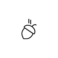 Obraz premium Falling Acorn Monoline Icon