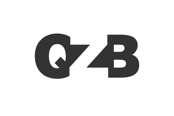 QZB logo design. Initial letter Q Z B bold font style for tech startups, consulting, corporate branding. Creative company name, headlines typography identity, trendy logotype.