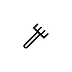 Monoline Garden Fork Icon