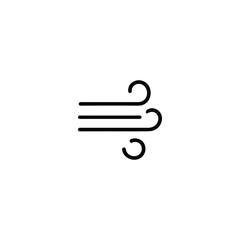 Three Line Wind Gust Icon