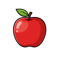 Fototapeta premium red apple vector