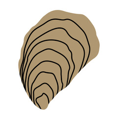 Oyster cute, PNG illustration.