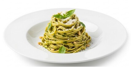 spaghetti with pesto