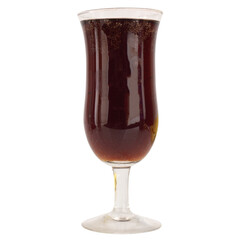 Cola in Wine Glass Minimalist Studio Shot on white background