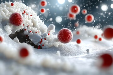 Liver Cell Damage Concept, Cirrhosis and Fatty Liver Medical Illustration