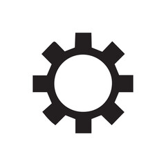 gear icon on white background