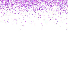 purple glitter celebration top frame white background