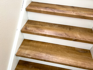 Indoor Stairs with Clean Wood Finish