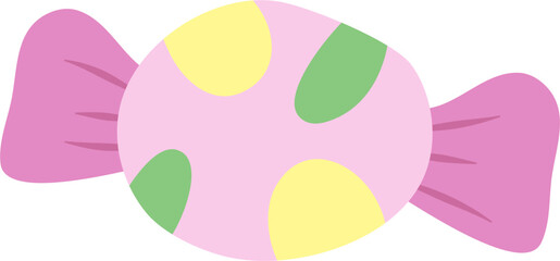 sweet colorful candy cartoon