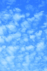 Stratocumulus cloud on portrait view