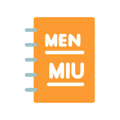 menu vector file folder icon with shadow