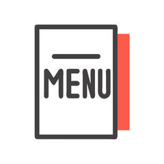 vector illustration of a folder icon menu