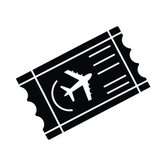 Boarding Pass Ticket Icon Travel Flight Document
