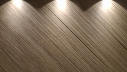 Warm Brushed Metal Wall with Soft Spotlights