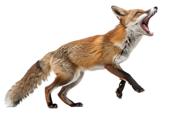 Funny Screaming Fox PNG &ndash;  Transparent Background, High Resolution