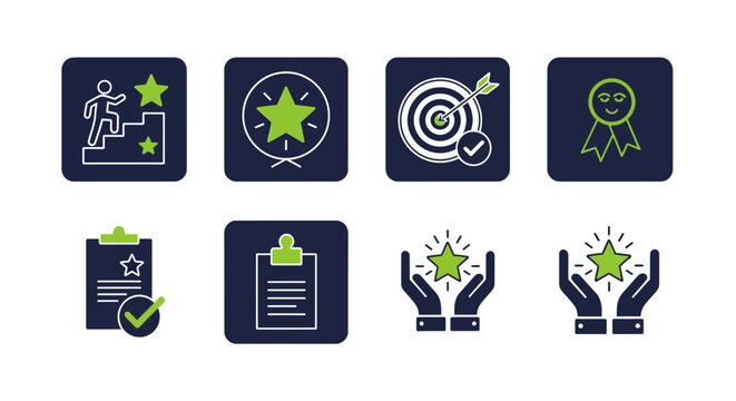 Visual Representation of Achievement Success Recognition and Quality Evaluation Through Iconography