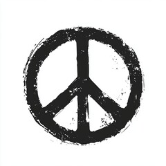 peace symbol on a white background