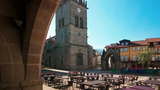 Nossa Senhora da Oliveira church in historic Guimaraes, Portugal