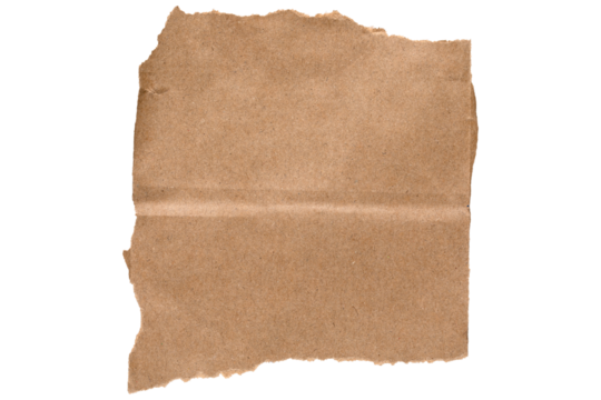 torn or ripped kraft paper isolated on transparent png background,realistic torn cardboard paper edges,old torn brown paper background,torn cardboard texture - Powered by Adobe