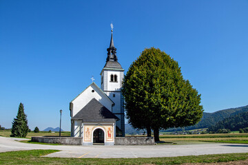 Catholic church in Suha, Skofja Loka, Slovenia