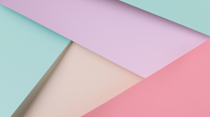 Obraz premium Pastel Abstract Paper Fold Background with Gradient Layers — Creative Stock Backdrop