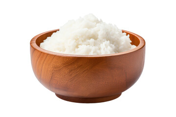 White Rice. White or PNG Transparent Background.