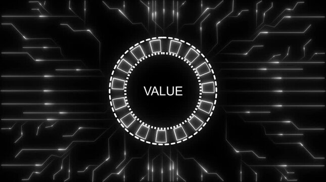 Digital Value Creation Futuristic Circuit Board Network Data Flow Abstract Technology Concept video