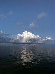 clouds over the sea