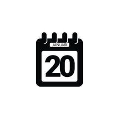  20 Januari calender icon 