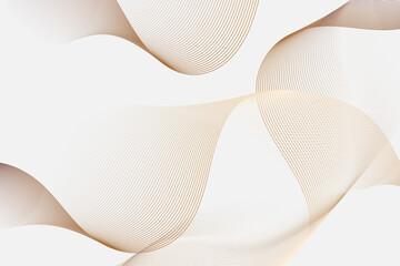 Fototapeta premium Minimalist Golden Wave Pattern Digital Art for Websites and Prints