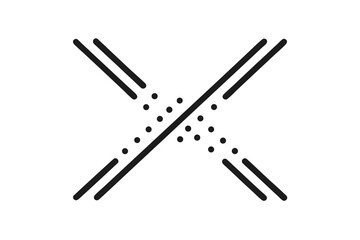 Double diagonal dot burst parallel diagonal creative element  