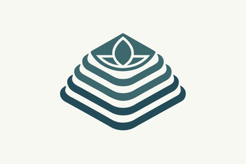 Layered curved lines element multiple curved linear patterns