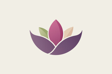 Minimal petal inspired curve floating softly with elegance