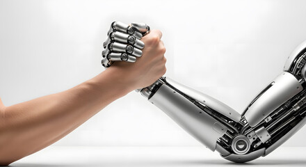 Human vs. Robot: Arm Wrestling Confrontation