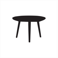 Old wooden classic 3 pair table isolated on white background with no other furniture